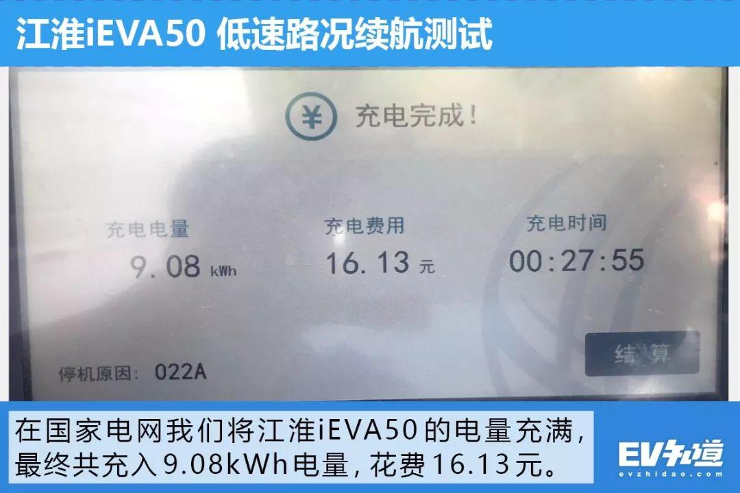 戳中电动车消费者需求痛点，江淮iEVA50续航测试