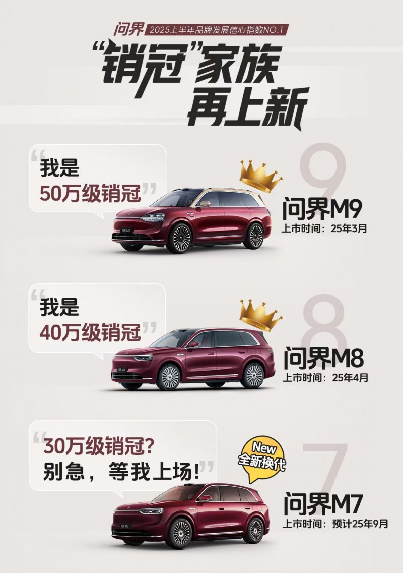 终于来了！全新问界M7官图发布，预计9月上市